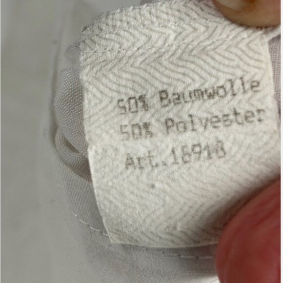 Vtg Alphorn Trachten White Eyelet Button Front Blouse Womens 44 L German Swiss - Picture 6 of 6